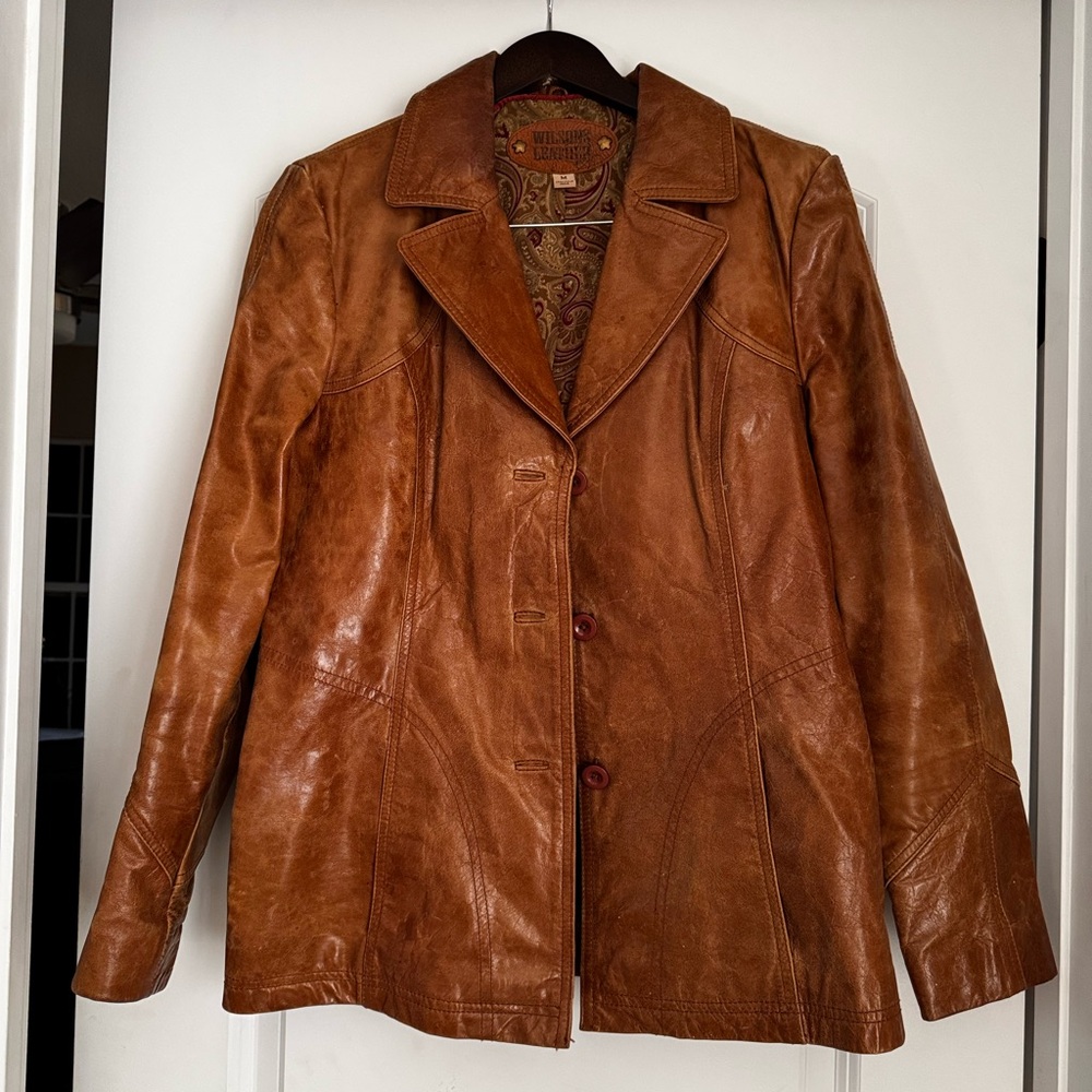 Wilsons Leather Tan Women's Jacket